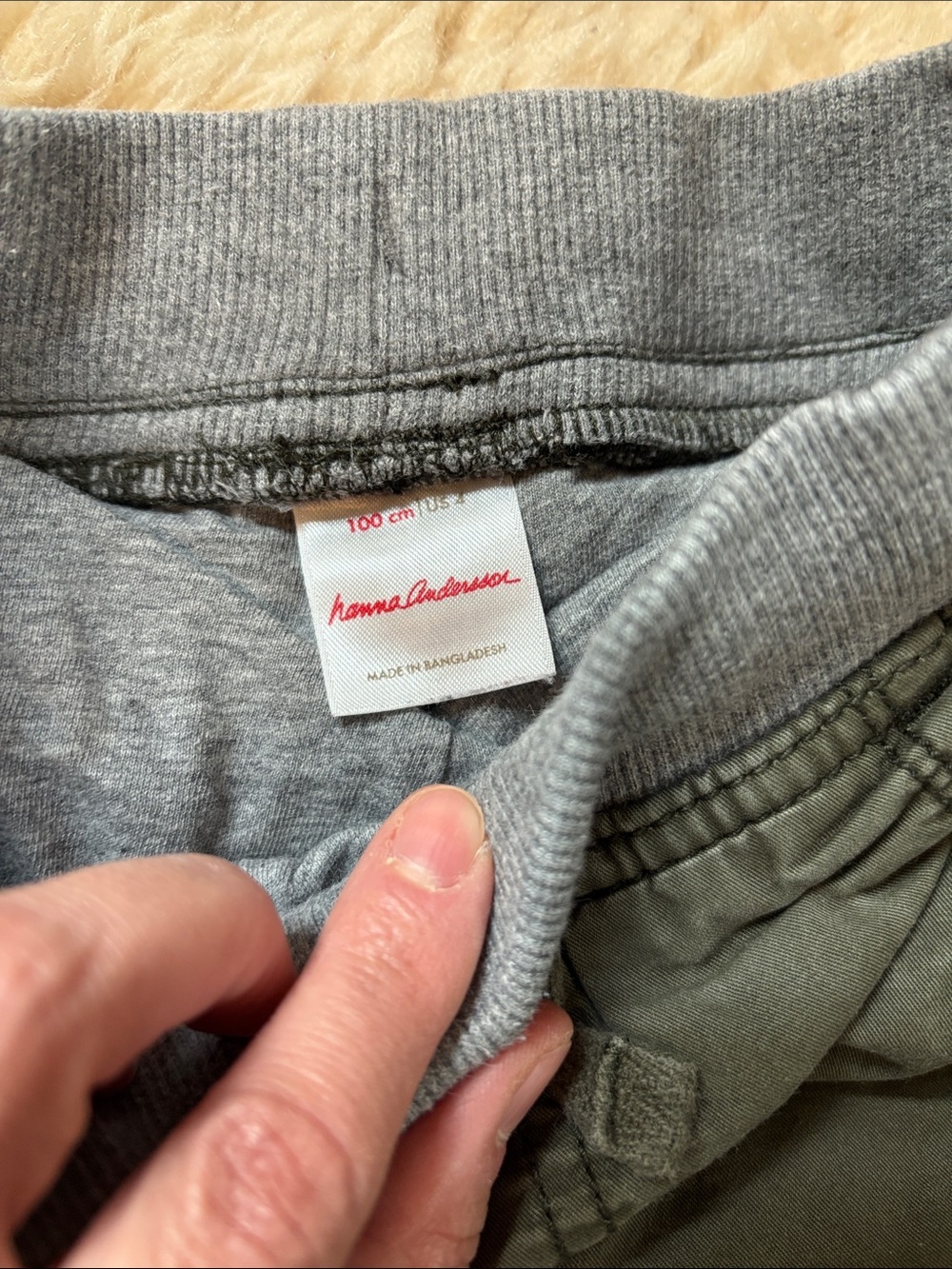 Hanna Andersson Cargo Pants with Knit Waist - Picture 4 of 17